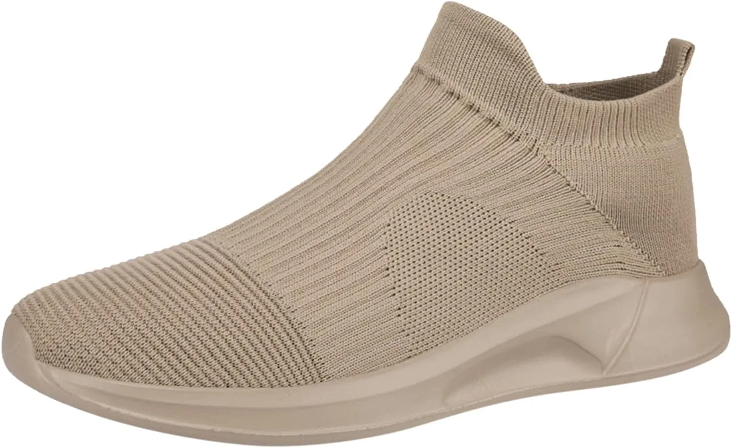 Fashion Spring and Summer Men Sports Shoes Flat Bottom Lightweight Slip On Fly Woven Mesh Mens Sneaker Socks No Show