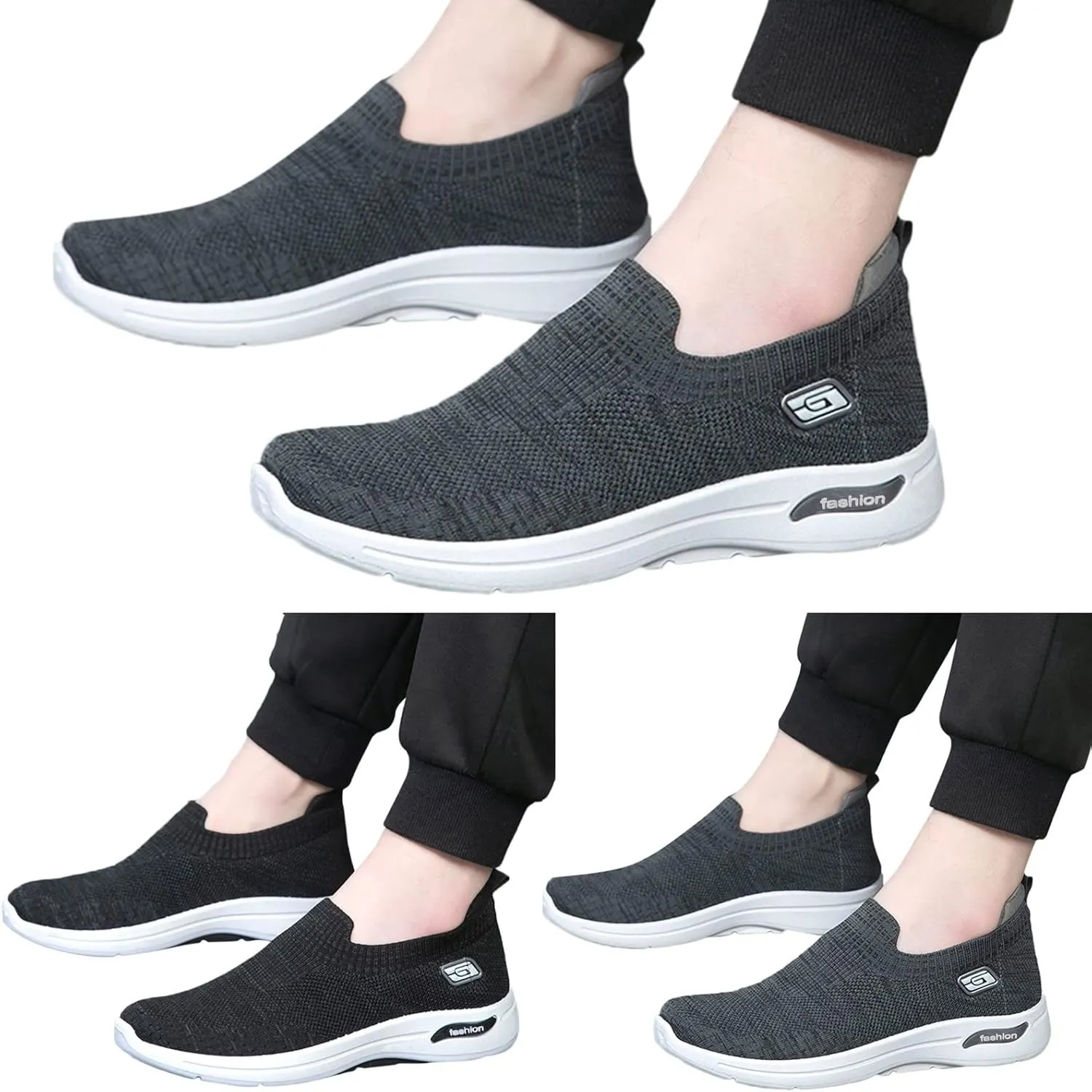 Fashion Spring and Summer Men Sports Shoes Flat Bottom Soft Bottom Non Slip Fly Woven Mesh Lite Adapt Sneaker Men's