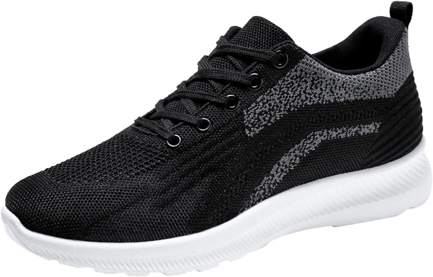 Fashion Spring and Summer Men Sports Shoes Flat Soft Bottom Mesh Breathable Comfortable Lace Up Sneaker Shelves for Men