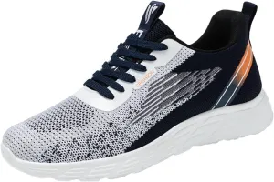 Fashion Spring and Summer Men Sports Shoes Flat Soft Bottom Non Slip Mesh Breathable Lace Up Sneaker for Men Flat Feet