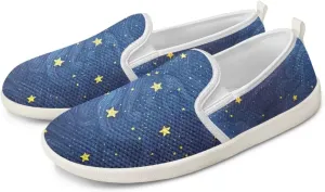 Fashion Wide Barefoot for Women Printing Shoes Lightweight Walking Casual Slip Ons Comfortable Art Painted Soft Shoes US Size 6-11