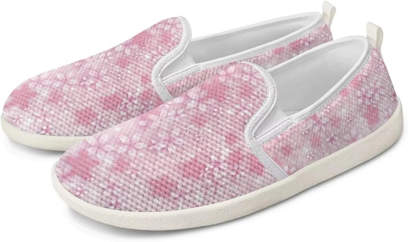 Fashion Wide Barefoot for Women Printing Shoes Lightweight Walking Casual Slip Ons Comfortable Art Painted Soft Shoes US Size 6-11