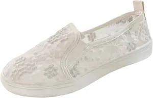 Floral Embroidery Sneakers Breathable Sheer Mesh Sneakers Lightweight Lace Mesh Casual Shoes Fashion Sneakers for Women 2024 Shoes Arch Support Comfortable Sneakers Dressy Walking Sneakers