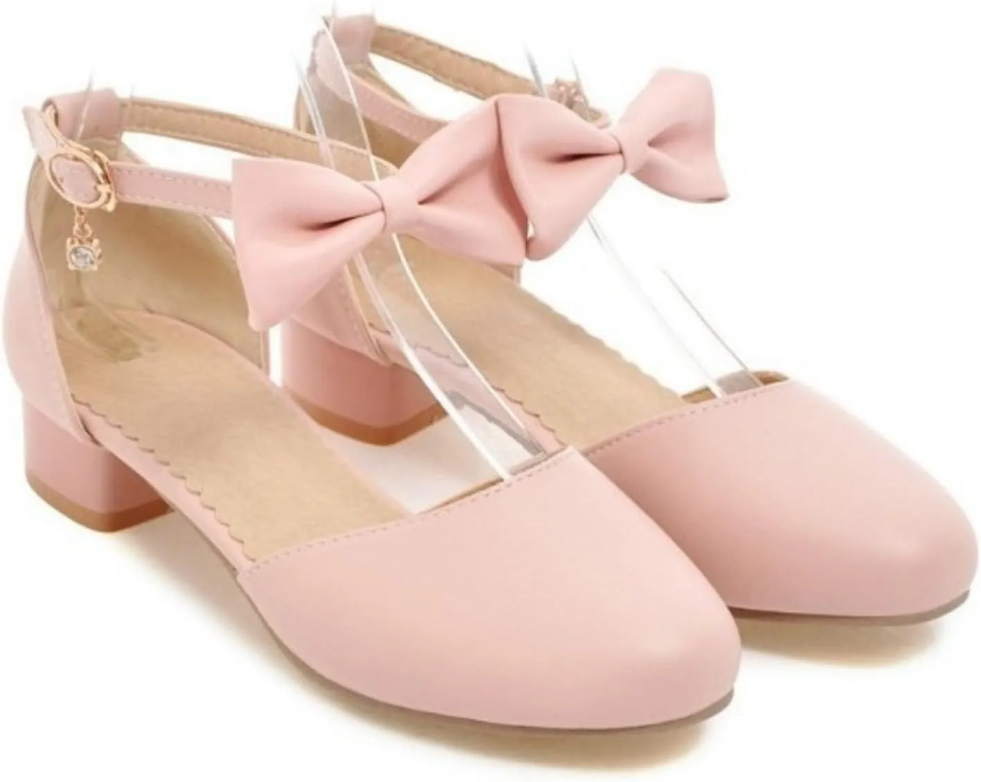 Girls Kids Bow Sandals High Heel Dress Dance Shoes Little Kid Summer Outdoor Light Loafers Comfy Trendy Casual Shoes