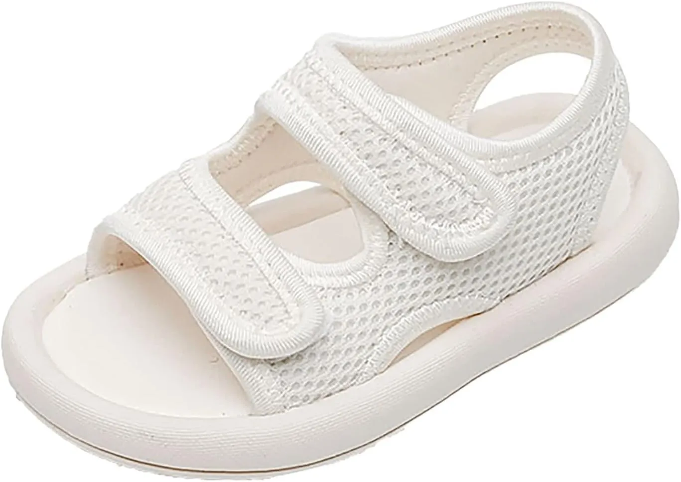 Girls Kids Memory Foam Wide Sandals Open Toe Flat Soft Summer Shoes Casual Light Comfy Soft Shower Shoes Slip On Trendy
