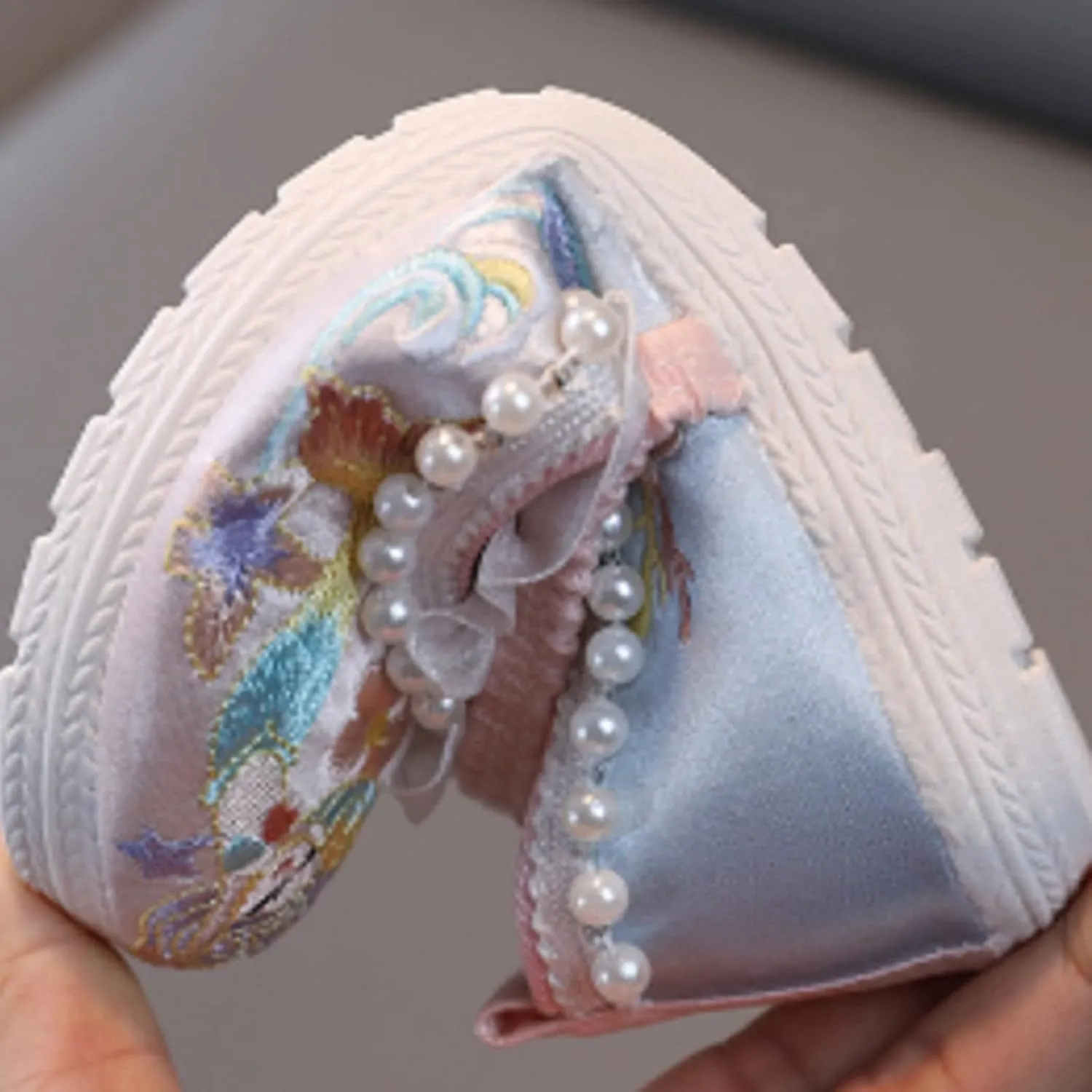 Girls Kids Pearl Princess Shoes Toddler Flat Wide Cr𝐢b Sandals Summer Outdoor Dress Loafers Cute Ankle Trendy Shoes