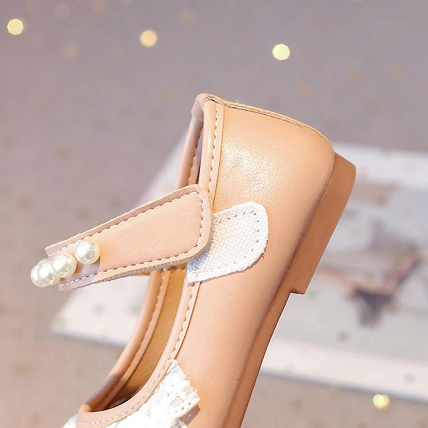 Girls Kids Rubber Sole Open Toe Sandals Summer 𝗟ow Heel Dress Shoes Toddler 𝗣ink Cute Outdoor Dance Loafers Shoes