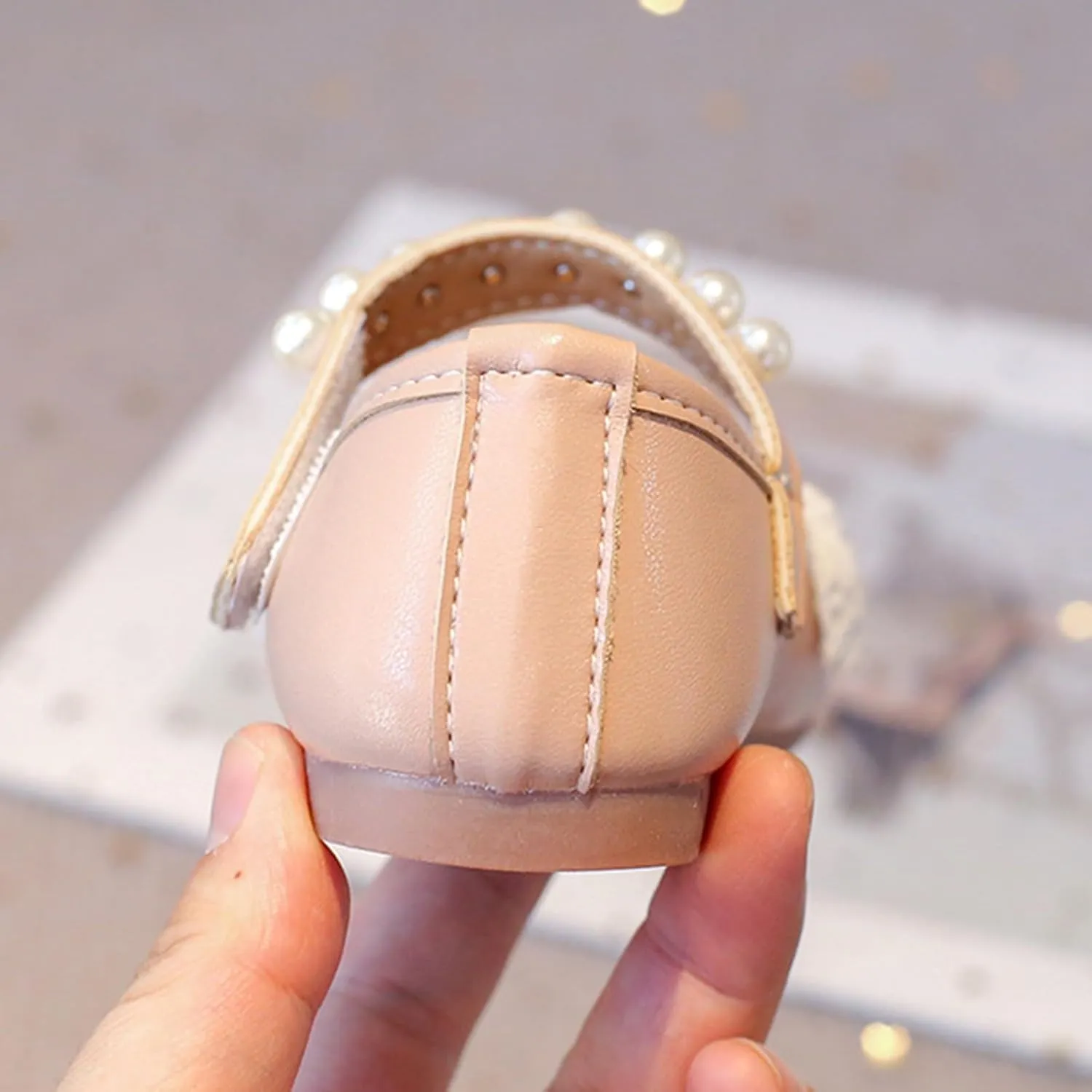 Girls Kids Rubber Sole Open Toe Sandals Summer 𝗟ow Heel Dress Shoes Toddler 𝗣ink Cute Outdoor Dance Loafers Shoes