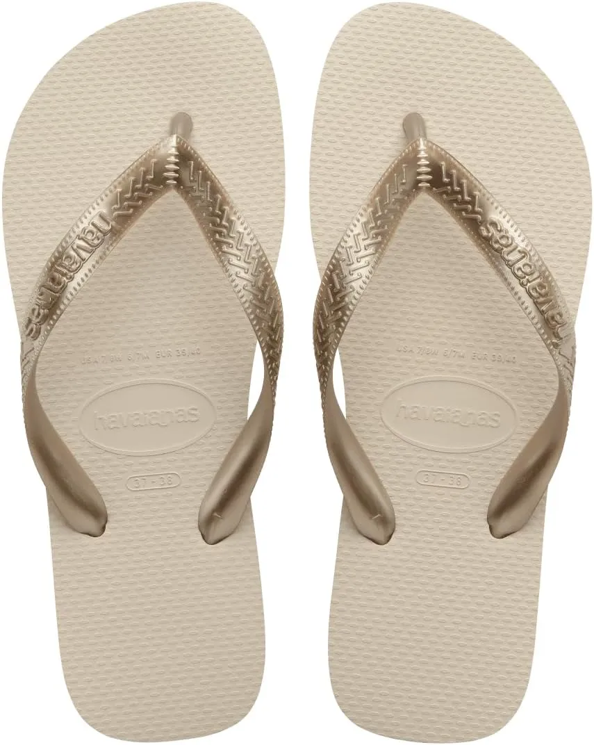 Havaianas for Women - Top Tiras Senses Flip Flops - Beige - 9/10