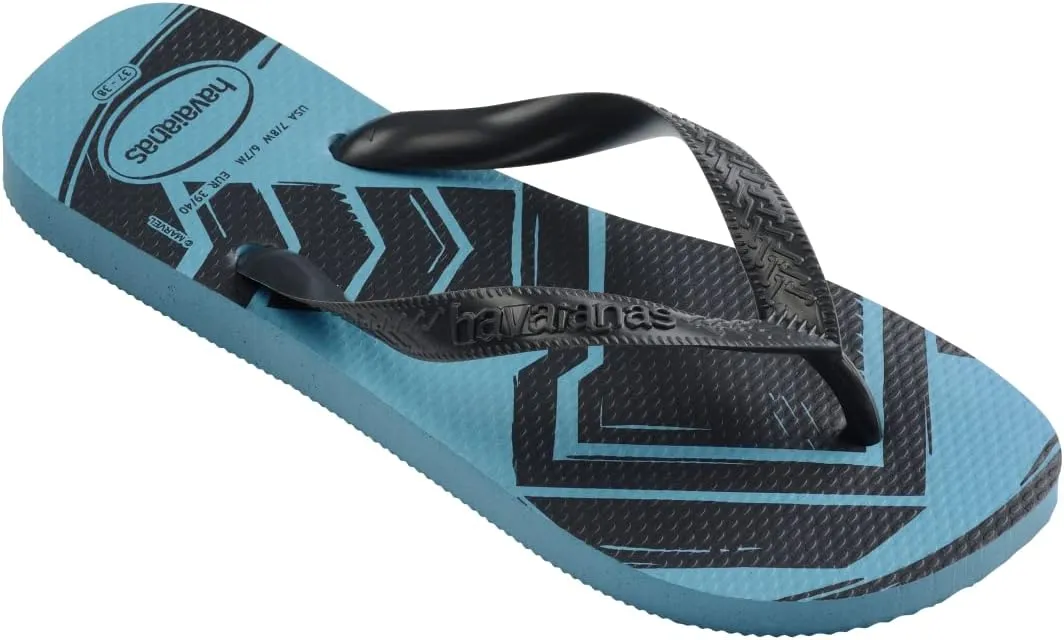 Havaianas Men's Top Marvel Logomania Flip Flop Sandals Size