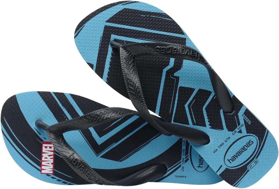 Havaianas Men's Top Marvel Logomania Flip Flop Sandals Size