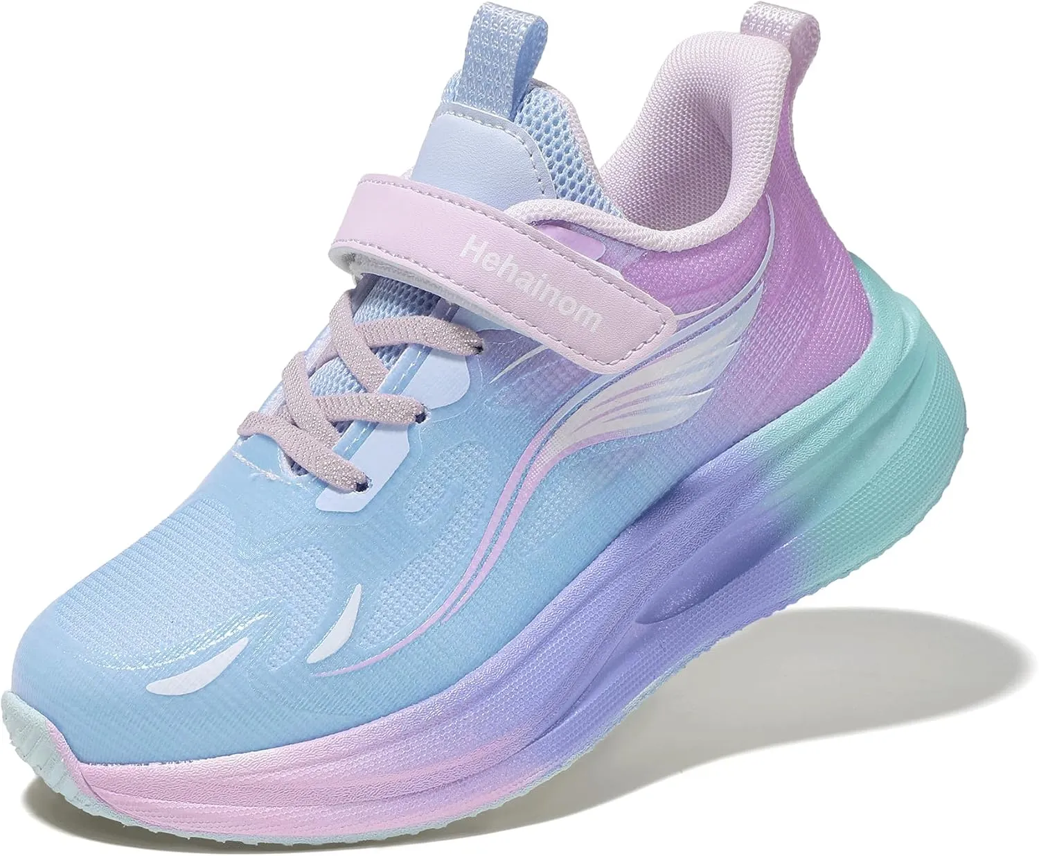 Hehainom Girls Kids Sneaker Boys Girls Running Tennis Shoes Sparkle Lightweight Breathable Sport Athletic Girls Shoes