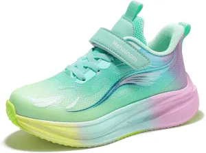 Hehainom Girls Kids Sneaker Boys Girls Running Tennis Shoes Sparkle Lightweight Breathable Sport Athletic Girls Shoes