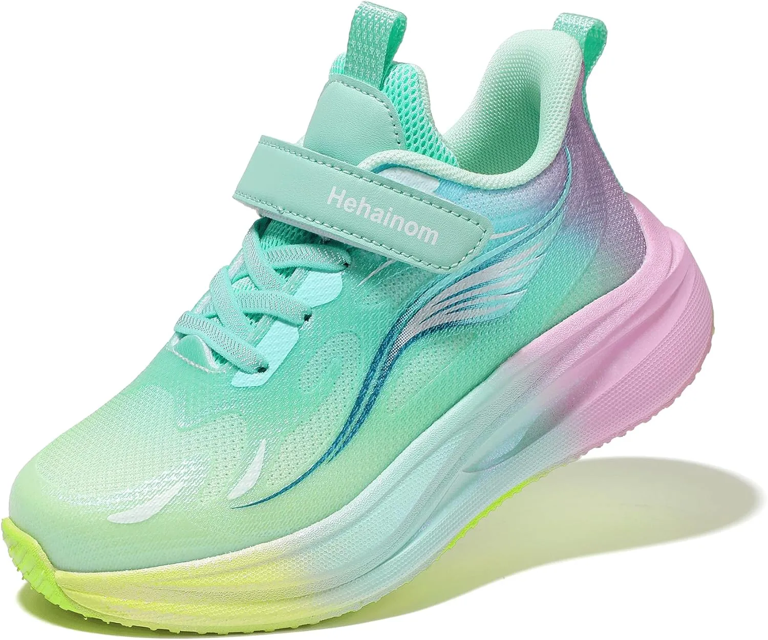 Hehainom Girls Kids Sneaker Boys Girls Running Tennis Shoes Sparkle Lightweight Breathable Sport Athletic Girls Shoes