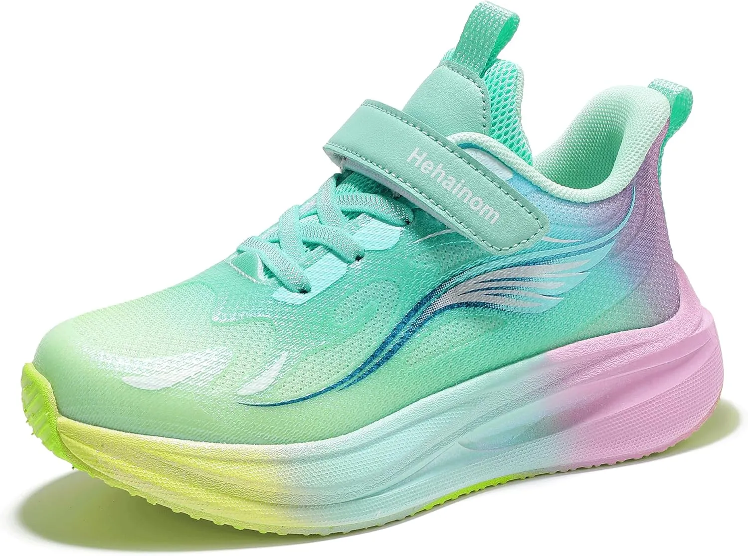 Hehainom Girls Kids Sneaker Boys Girls Running Tennis Shoes Sparkle Lightweight Breathable Sport Athletic Girls Shoes