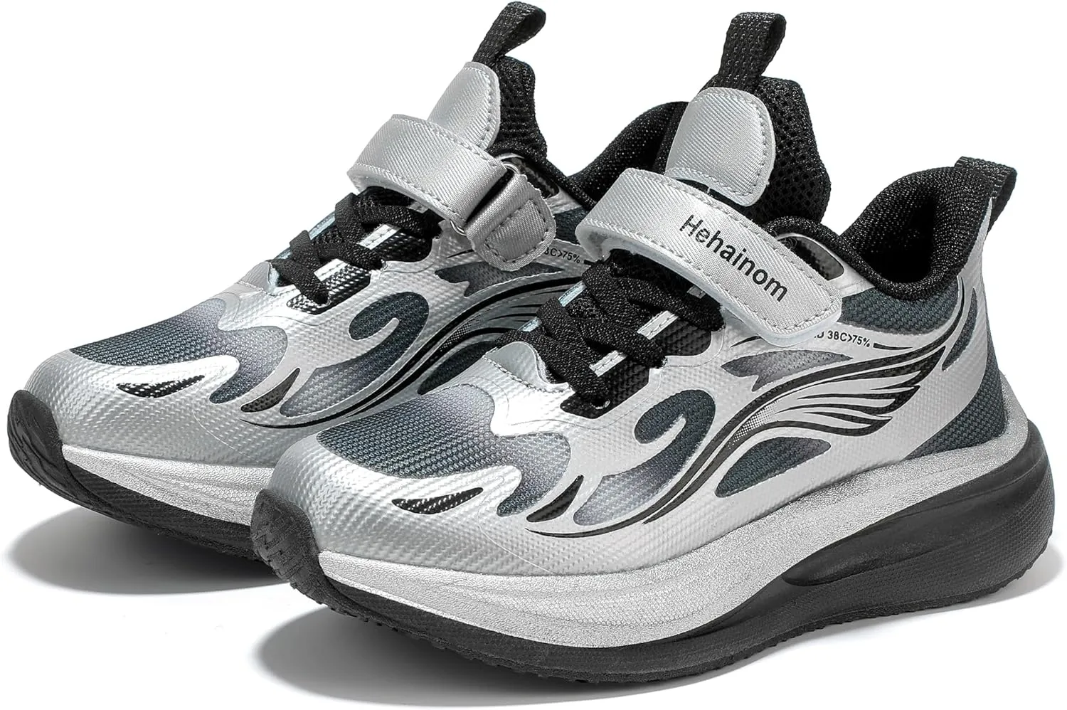 Hehainom Girls Kids Sneaker Boys Girls Running Tennis Shoes Sparkle Lightweight Breathable Sport Athletic Girls Shoes