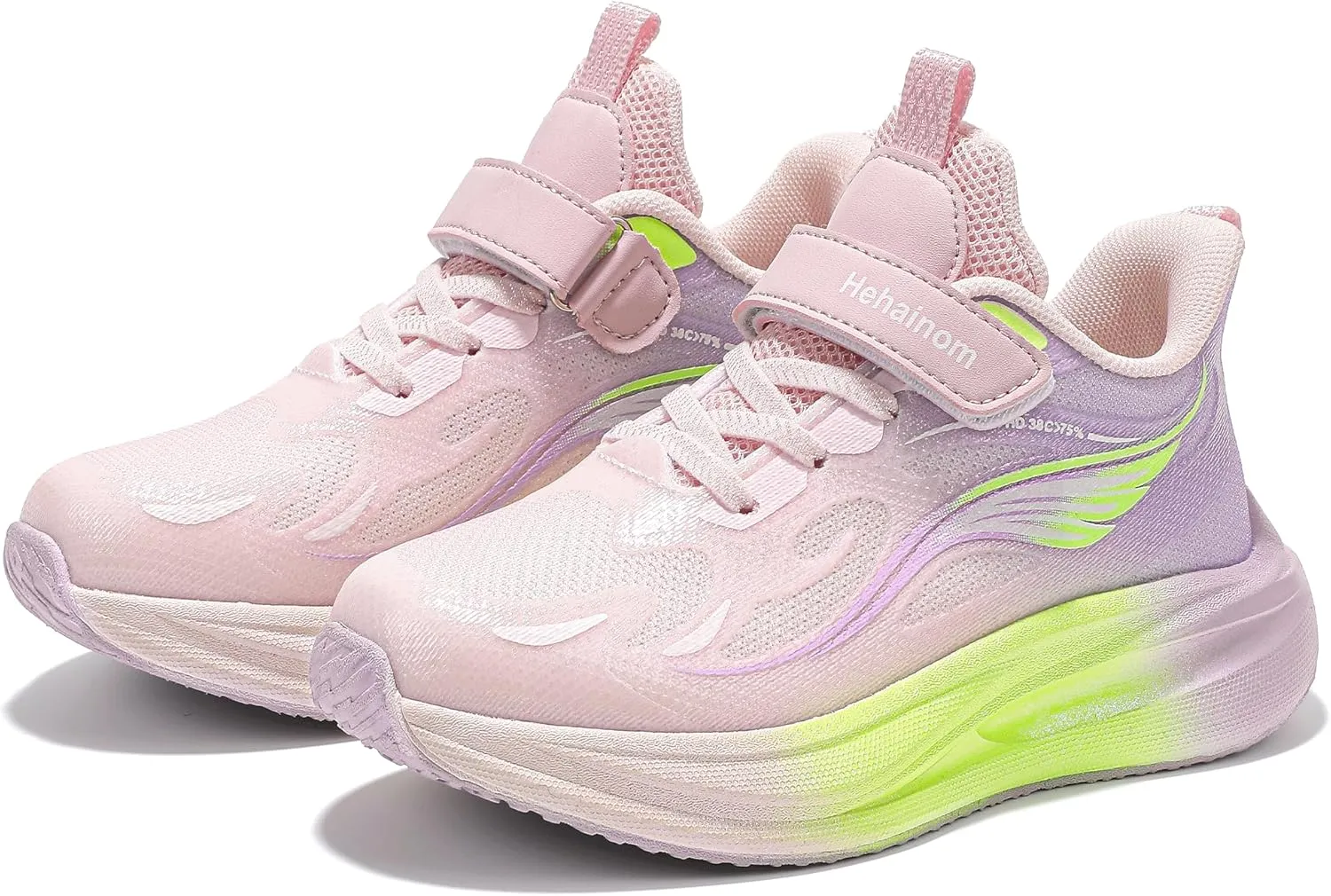 Hehainom Girls Kids Sneaker Boys Girls Running Tennis Shoes Sparkle Lightweight Breathable Sport Athletic Girls Shoes