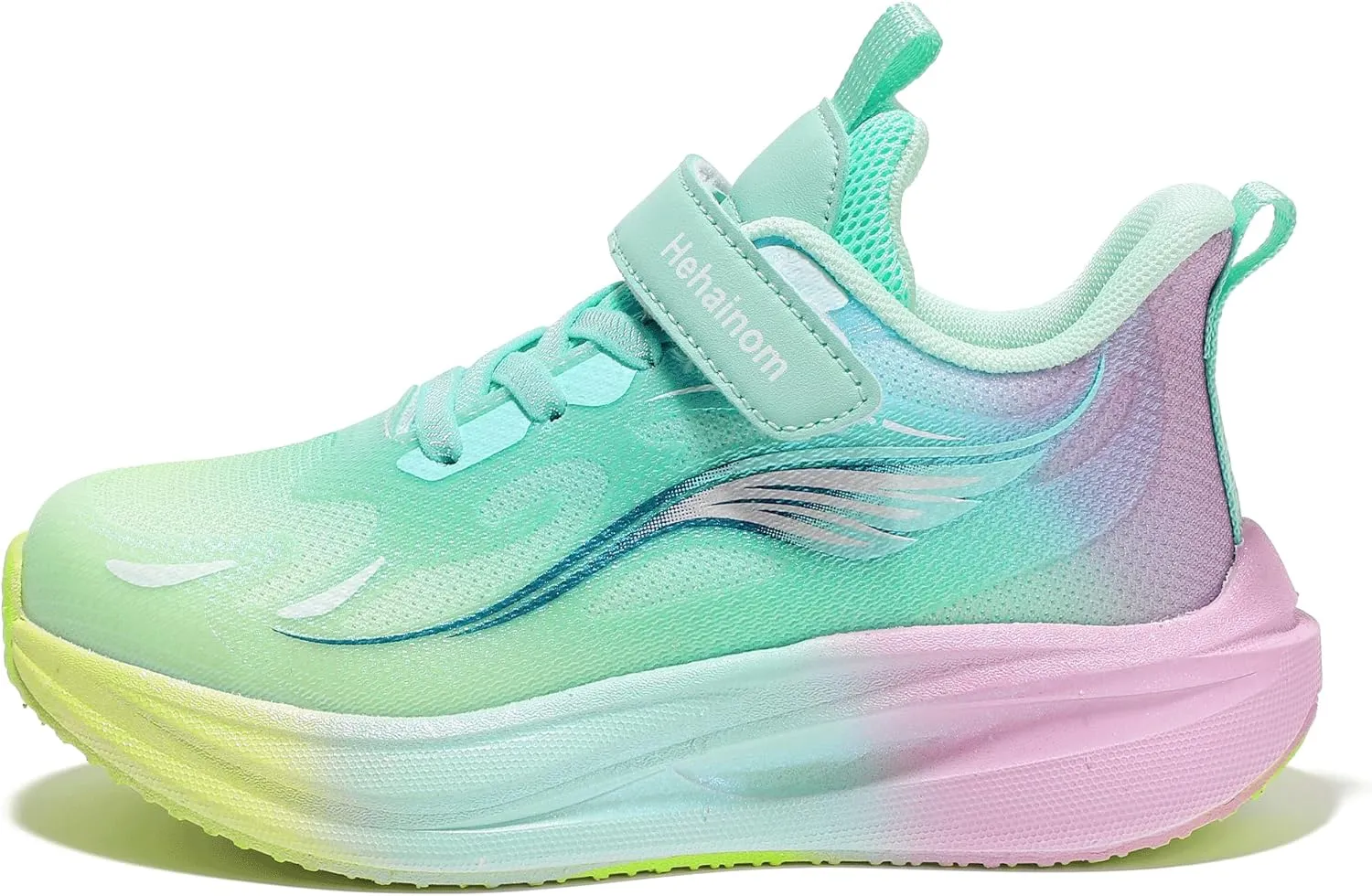 Hehainom Girls Kids Sneaker Boys Girls Running Tennis Shoes Sparkle Lightweight Breathable Sport Athletic Girls Shoes