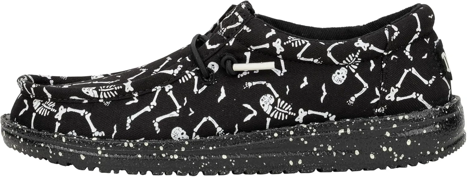 Hey Dude Men's Wally T Skeleton Feet (Toddler) Sneaker
