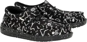 Hey Dude Men's Wally T Skeleton Feet (Toddler) Sneaker