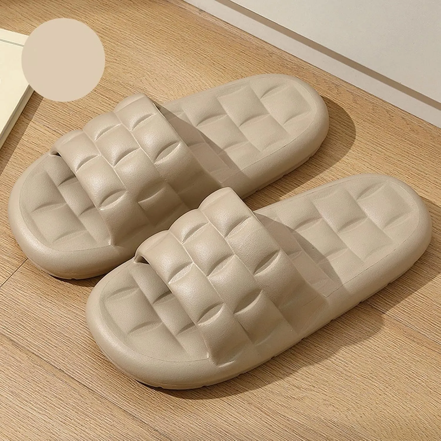Indoor Slippers Shower Shoes for Living Room Pool Beach Spa Public Showers Non Slip Summer Bathroom Indoor House Slippers with Drain Holes