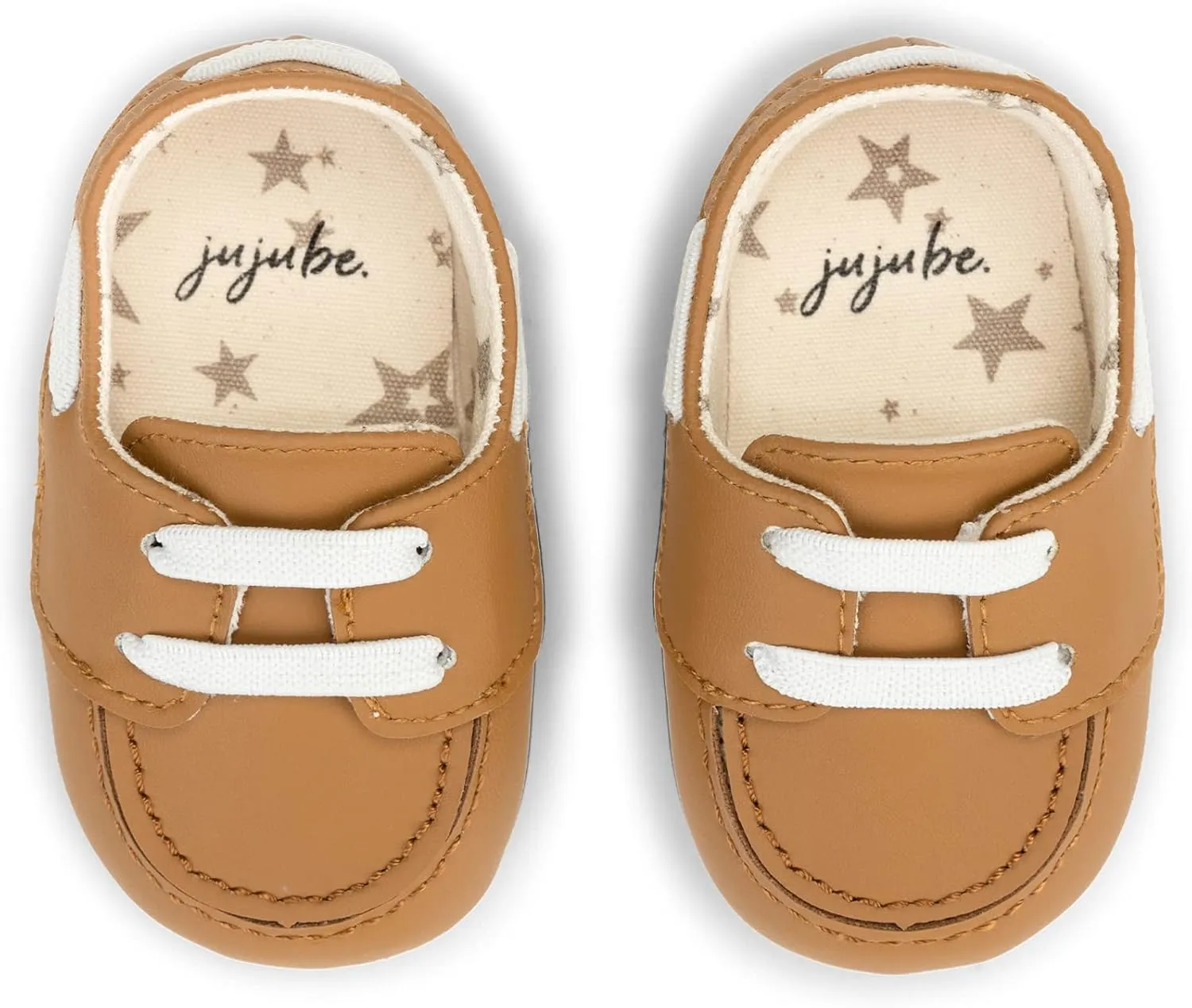JuJuBe Boat Shoes for Babies & Infants - Machine Washable Vegan Leather Nautical Slip-Ons