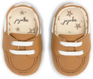 JuJuBe Boat Shoes for Babies & Infants - Machine Washable Vegan Leather Nautical Slip-Ons