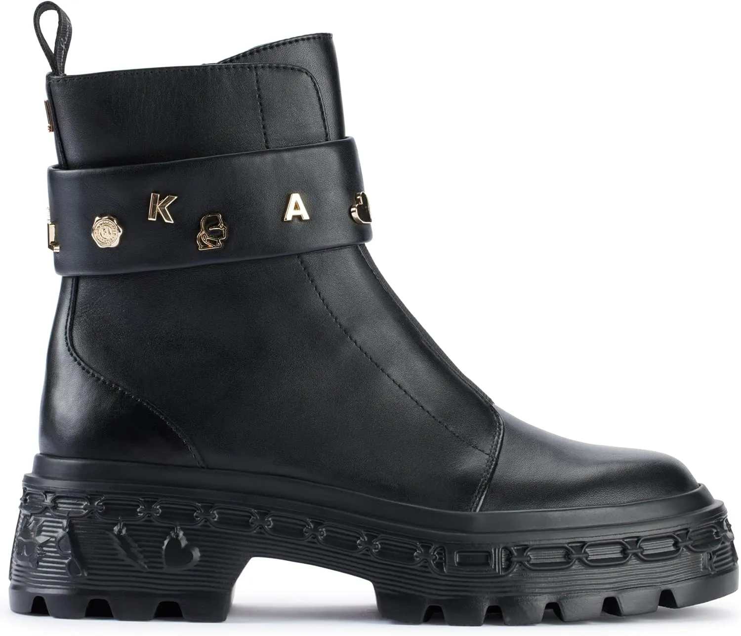 Karl Lagerfeld Paris Women's Latisha Everyday Lug Boot Combat