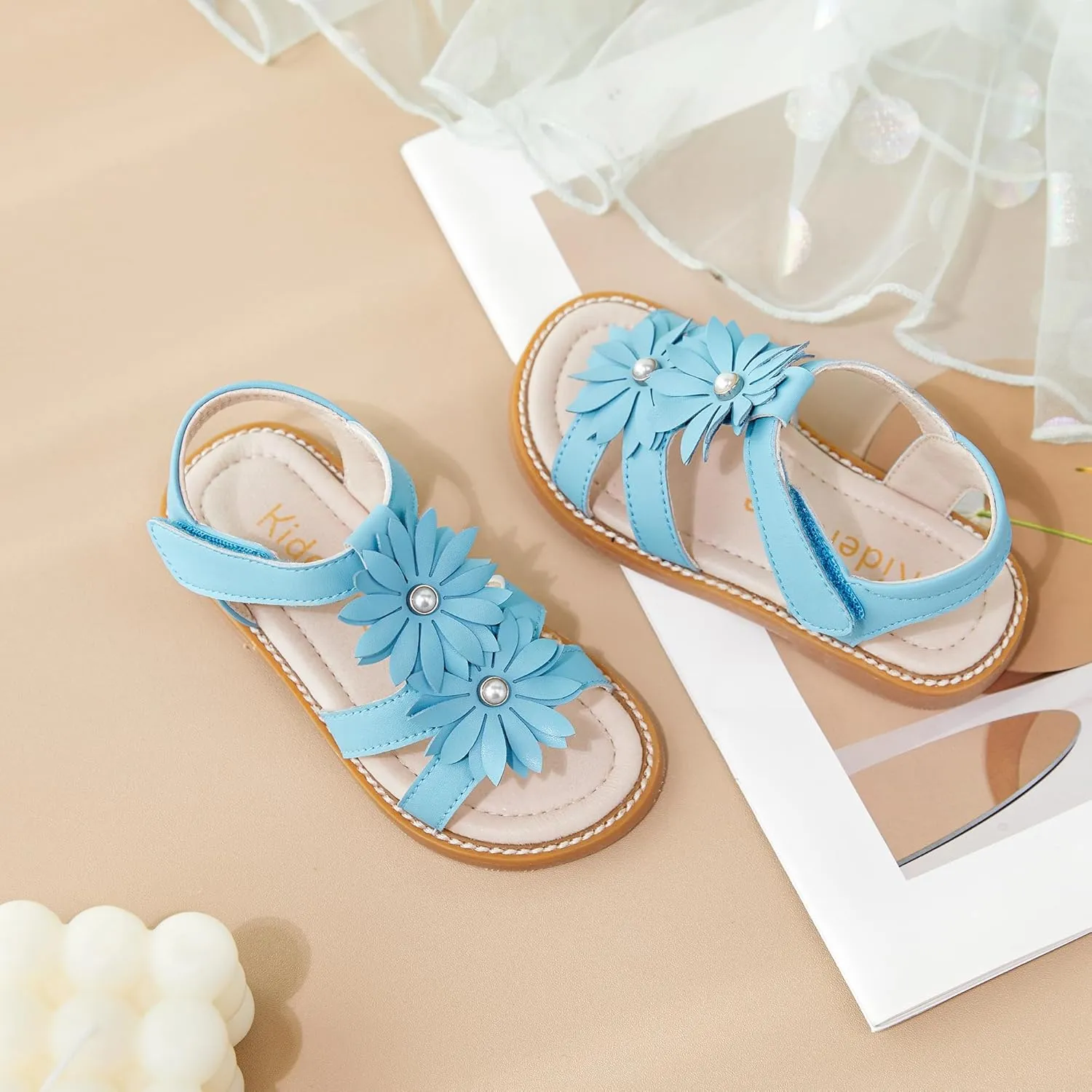 Kiderence Toddler Girls Sandals Little Girls Kids Shoes Girls Sandals Toddler