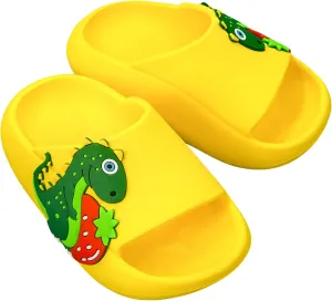 Kids Cloud Slide Boys Girls Bathroom Shower Sandals Dinosaur Beach/Pool/Shower Slides Summer Non Slip Bath Slippers