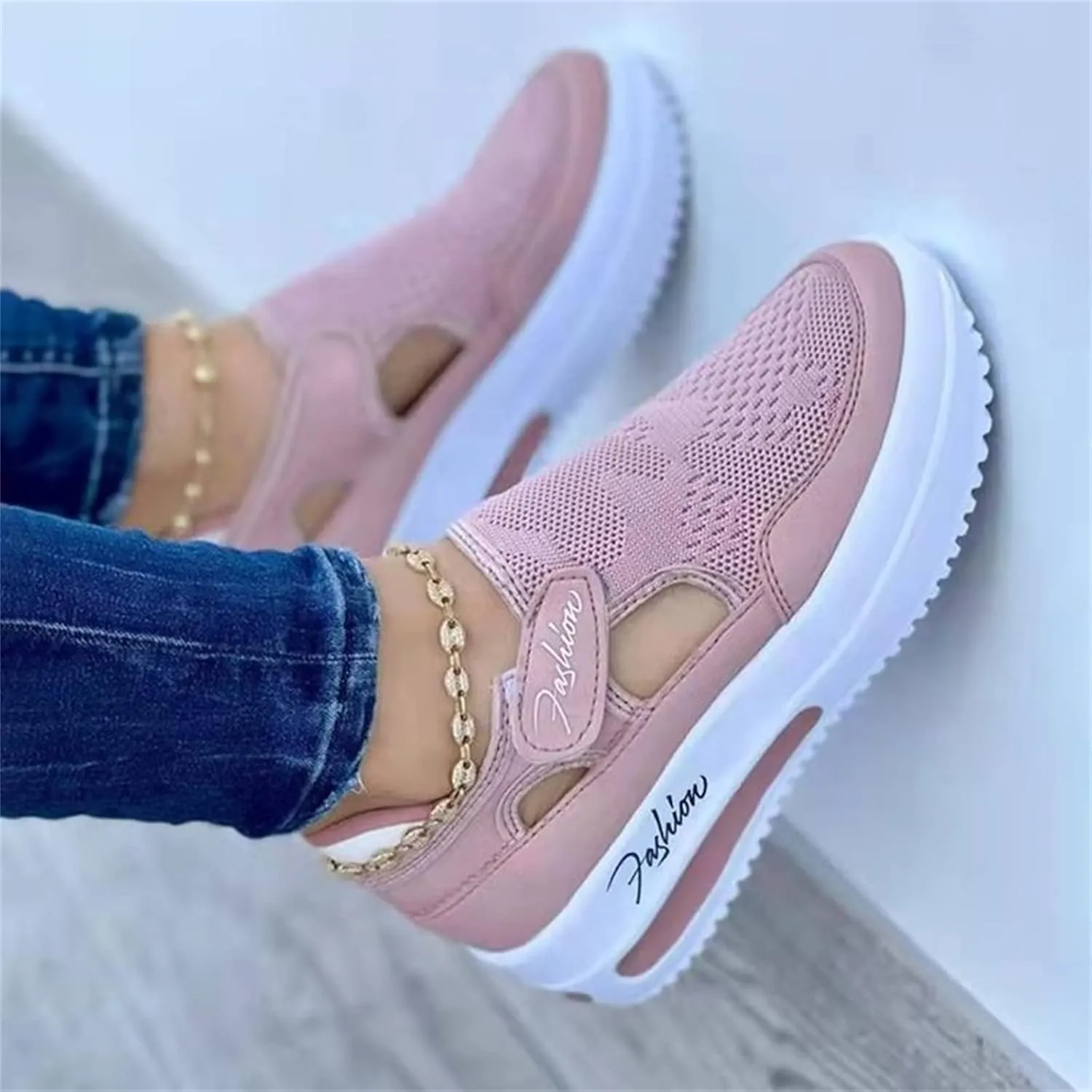 Ladmiple Shoes For Women Dressy Casual Flats Leather Sneakers Low Top Lace Up Fashion Comfortable Summer Slip On Loafers