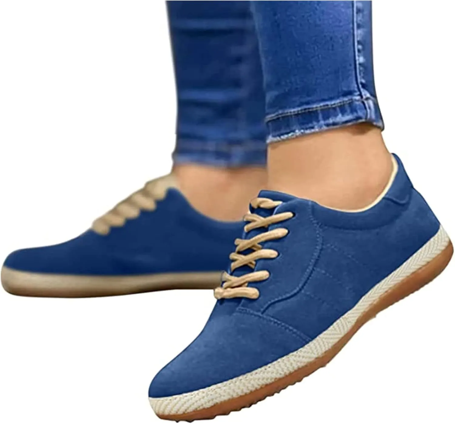Ladmiple Shoes For Women Sneakers Slip Ons Lace ups Casual Leather Walking Shoes Summer Fashion Platform Flats Loafers
