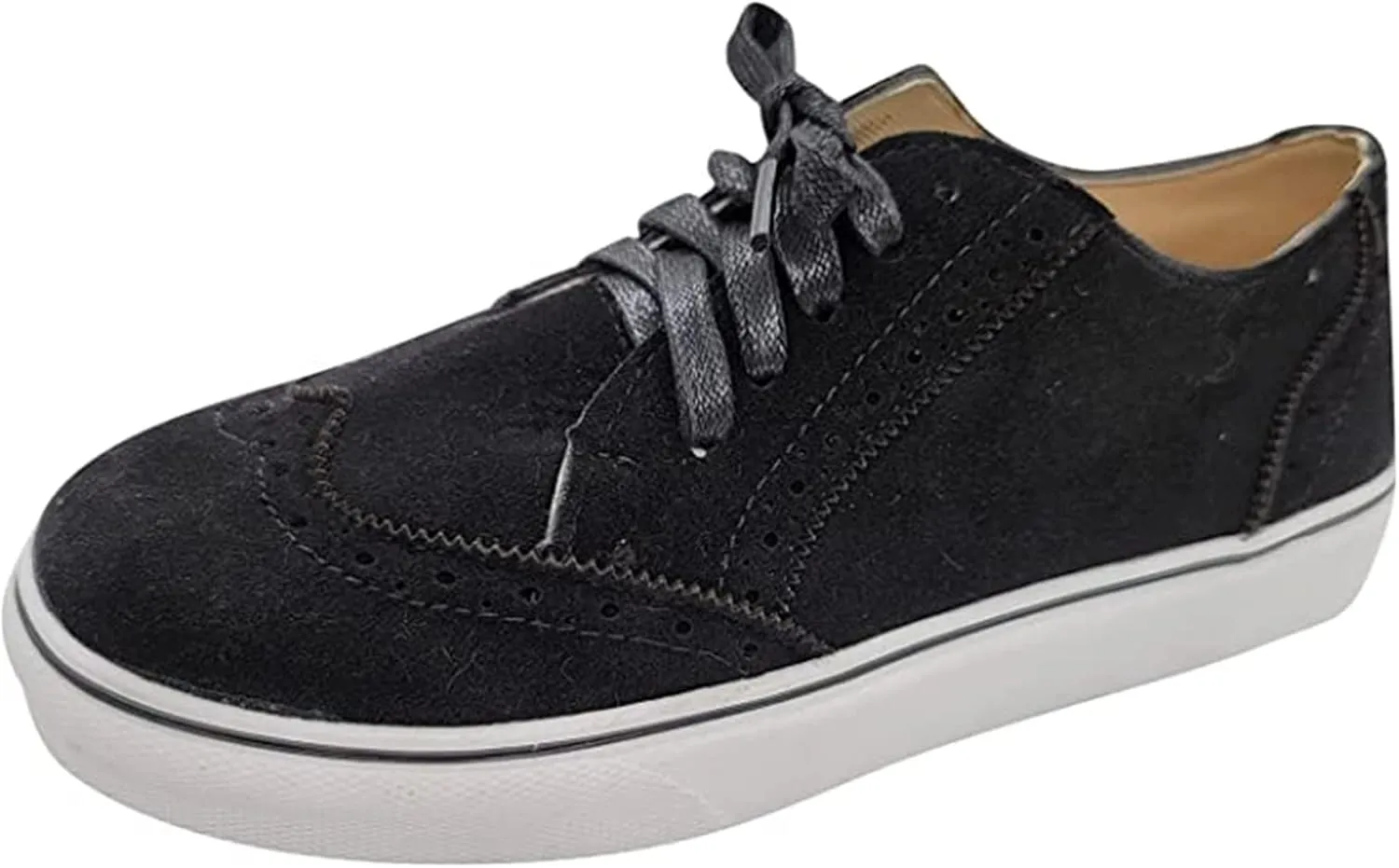 Ladmiple Shoes For Women Sneakers Slip Ons Leather Shoes Fashion Casual Dressy Summer Platform Flats Walking Loafers
