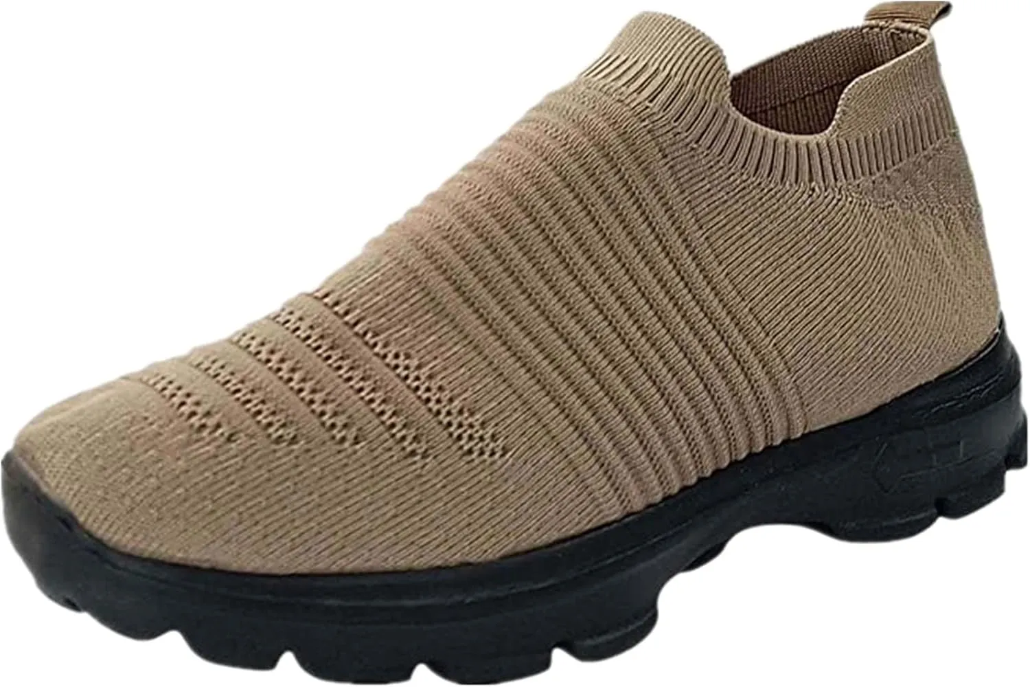 Ladmiple Walking Shoes Women Arch Support Slip On Sneakers Breathable Athletic Workout Tennis Running Shoes Gym Sneakers