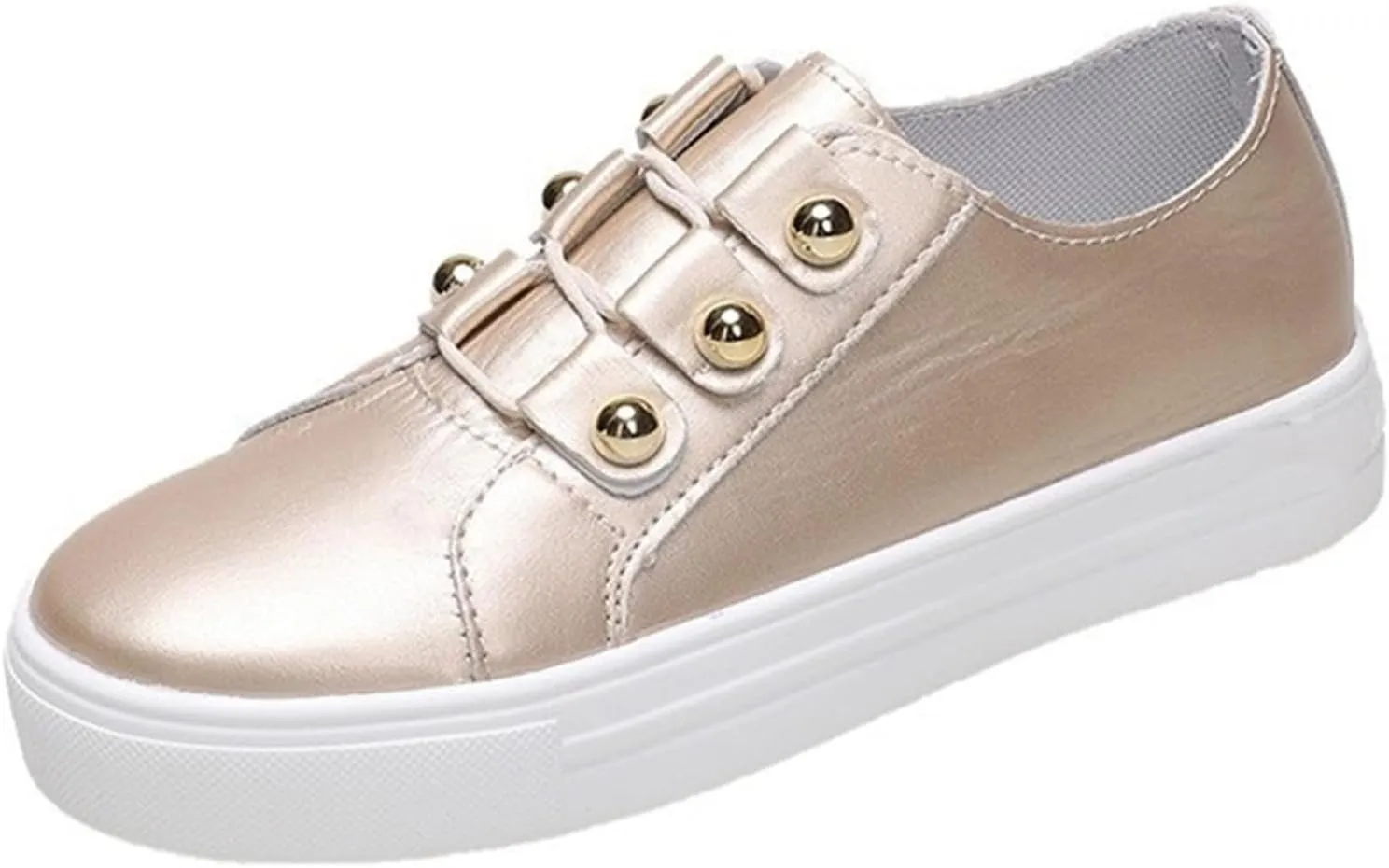 Ladmiple Womens Shoes Dressy Casual Loafers Leather Lace ups Walking Shoes Fashion Slip On Comfortable Platform Sneakers