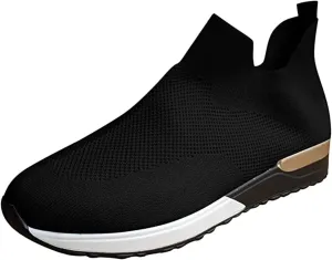 Ladmiple Womens Tennis Shoes Slip On Sneakers Arch Support Walking Workout Gym Shoes Non Slip Comfortable Running Shoes