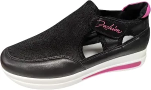 Lausiuoe Sneakers For Women Walking Shoes Comfortable Slip On Fashion Canvas Sneakers Casual Soft Non-Slip Flat Loafers