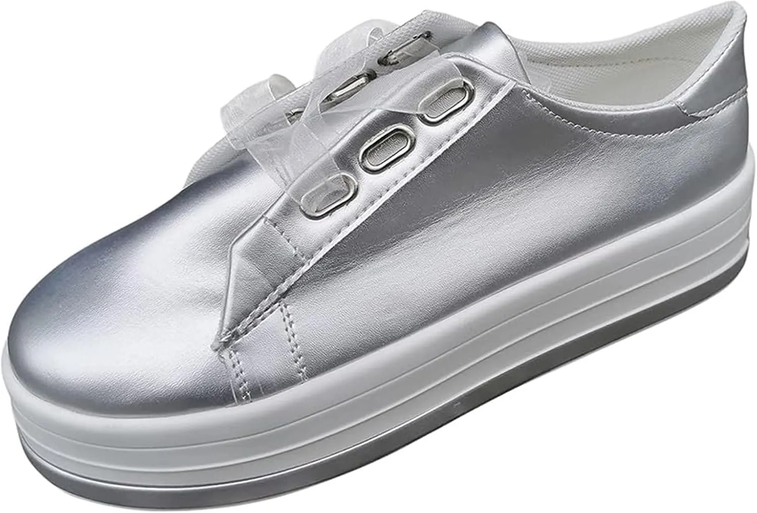 Lausiuoe Women's Fashion Sneakers Slip On Canvas Shoes Low Top Non Slip Casual Fall Soft Comfort Walking Flat Loafers