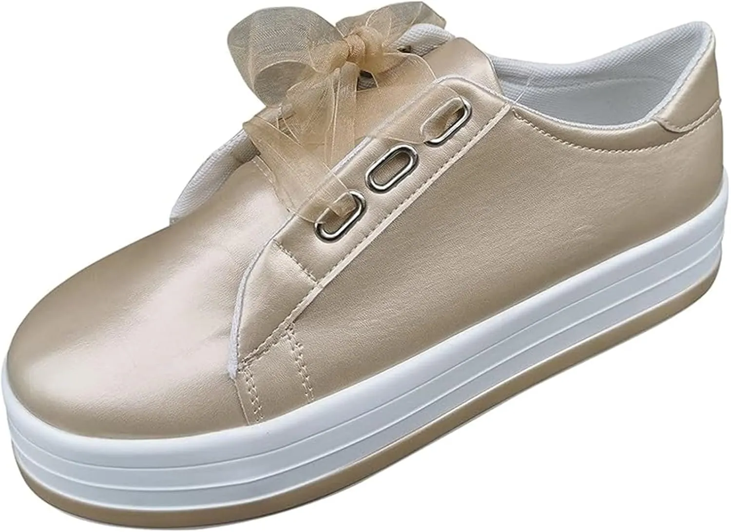 Lausiuoe Women's Fashion Sneakers Slip On Canvas Shoes Low Top Non Slip Casual Fall Soft Comfort Walking Flat Loafers