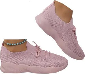 Lausiuoe Womens Shoes Casual Slip Ons Athletic Walking Shoes Casual Mesh-Comfortable Tennis Running Gym Fashion Sneakers