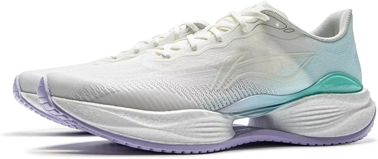 LI-NING Super Light 22 Women Running Shoes Reflective Boom Fiber High Rebound Light Weight Cushioning Sport Shoes ARBV002
