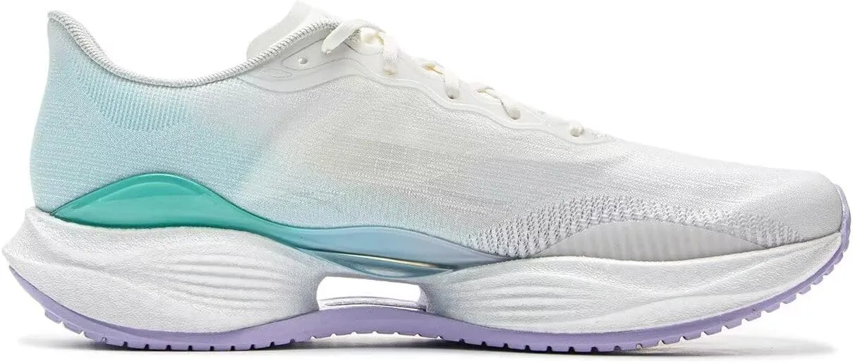 LI-NING Super Light 22 Women Running Shoes Reflective Boom Fiber High Rebound Light Weight Cushioning Sport Shoes ARBV002