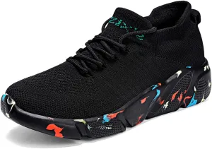 LIBINXIF Womens & Mens Light Breathable Fashion Slip Resistant Sneakers - Comfortable Walking & Running Shoes
