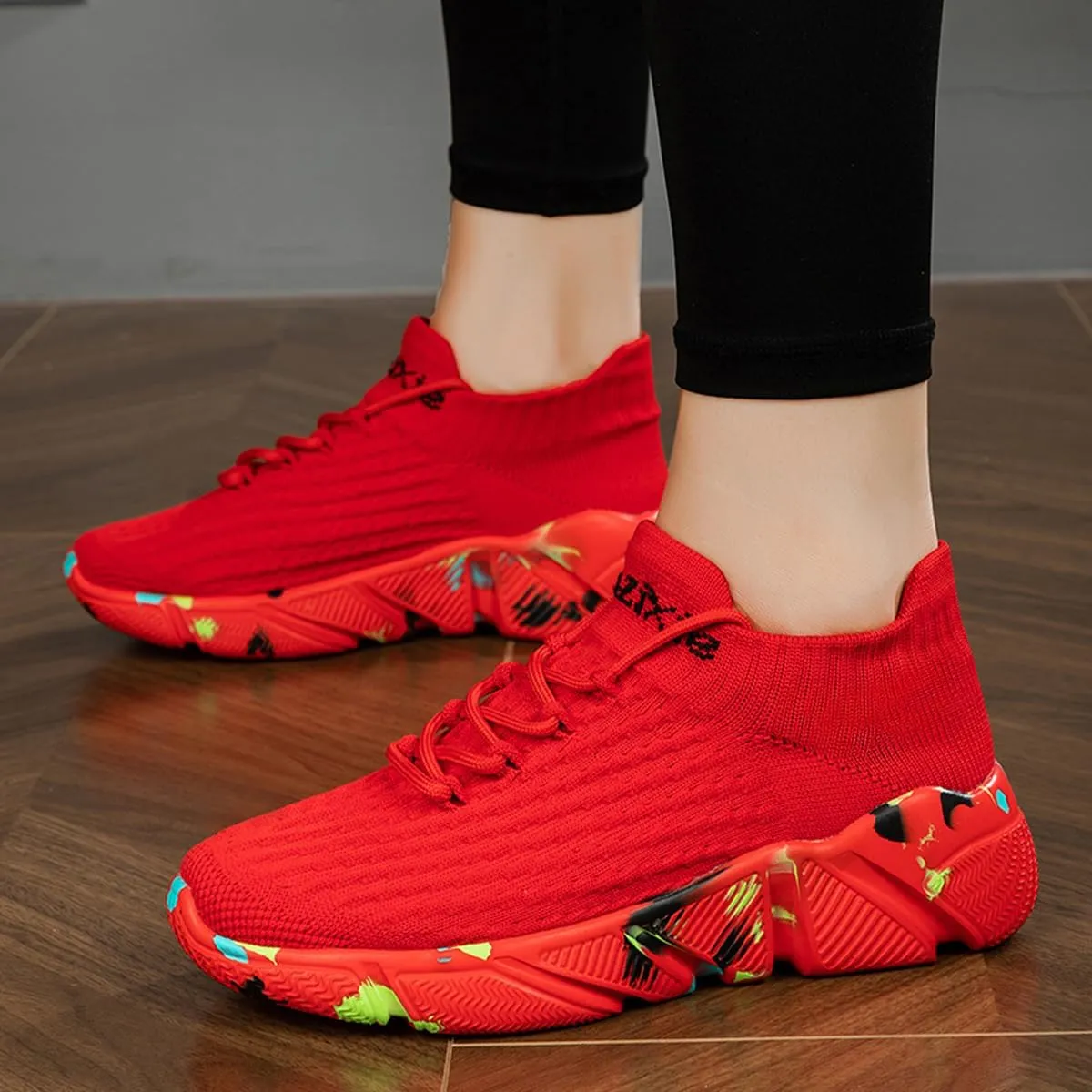 LIBINXIF Womens & Mens Light Breathable Fashion Slip Resistant Sneakers - Comfortable Walking & Running Shoes