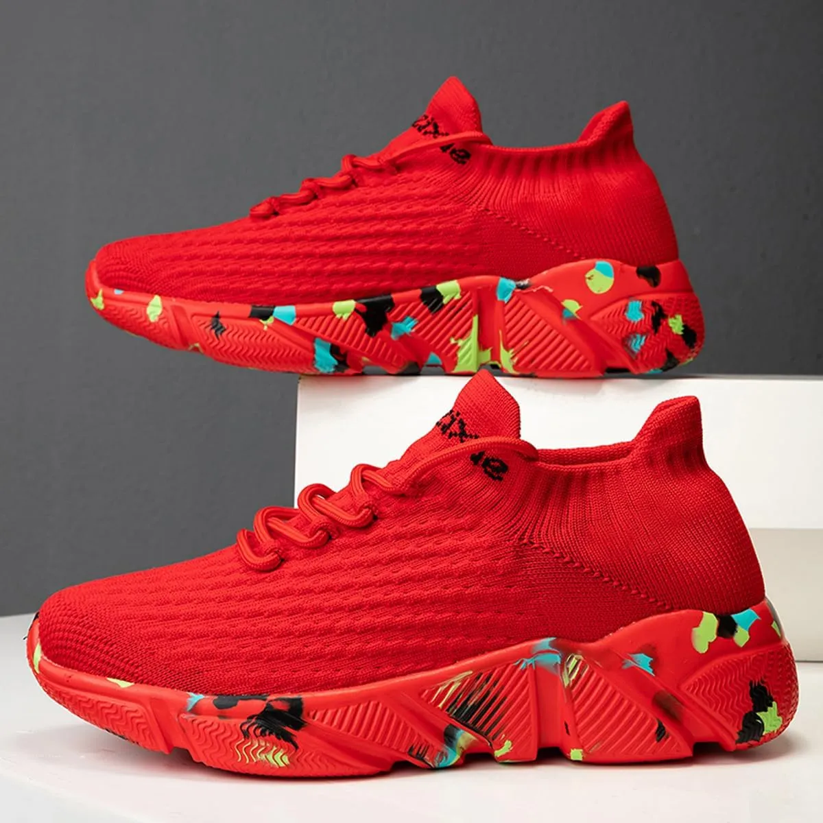LIBINXIF Womens & Mens Light Breathable Fashion Slip Resistant Sneakers - Comfortable Walking & Running Shoes