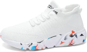 LIBINXIF Womens & Mens Light Breathable Fashion Slip Resistant Sneakers - Comfortable Walking & Running Shoes