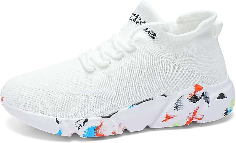 LIBINXIF Womens & Mens Light Breathable Fashion Slip Resistant Sneakers - Comfortable Walking & Running Shoes