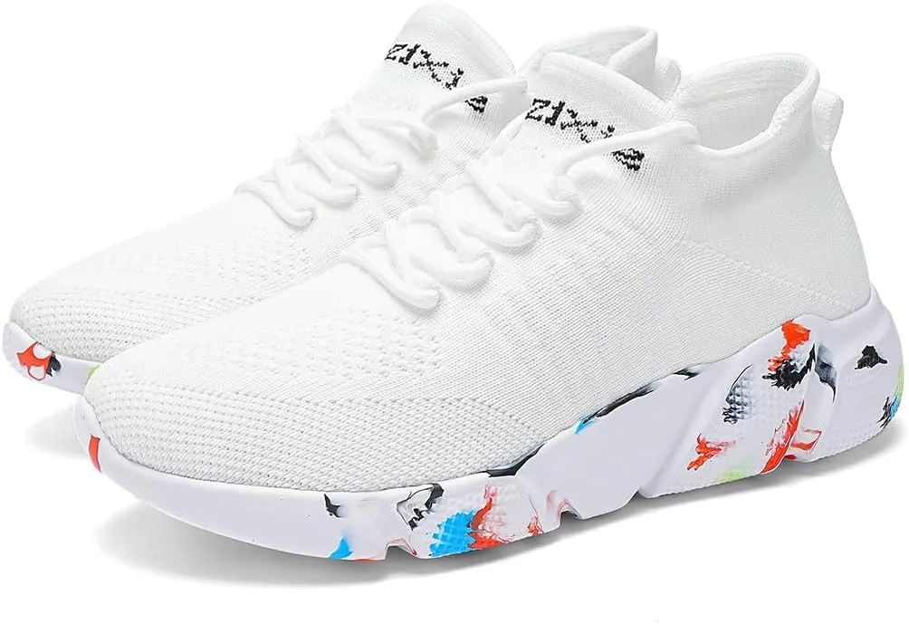 LIBINXIF Womens & Mens Light Breathable Fashion Slip Resistant Sneakers - Comfortable Walking & Running Shoes
