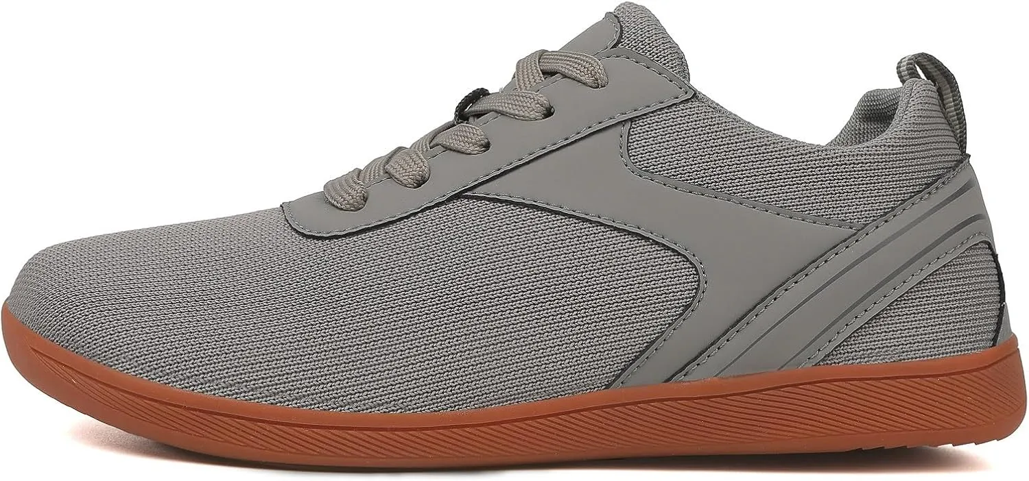 Lightweight Arch Support Sneakers for Men Lace Up Comfortable Light-Weight Shoe Men's Breathable Barefoot Shoes