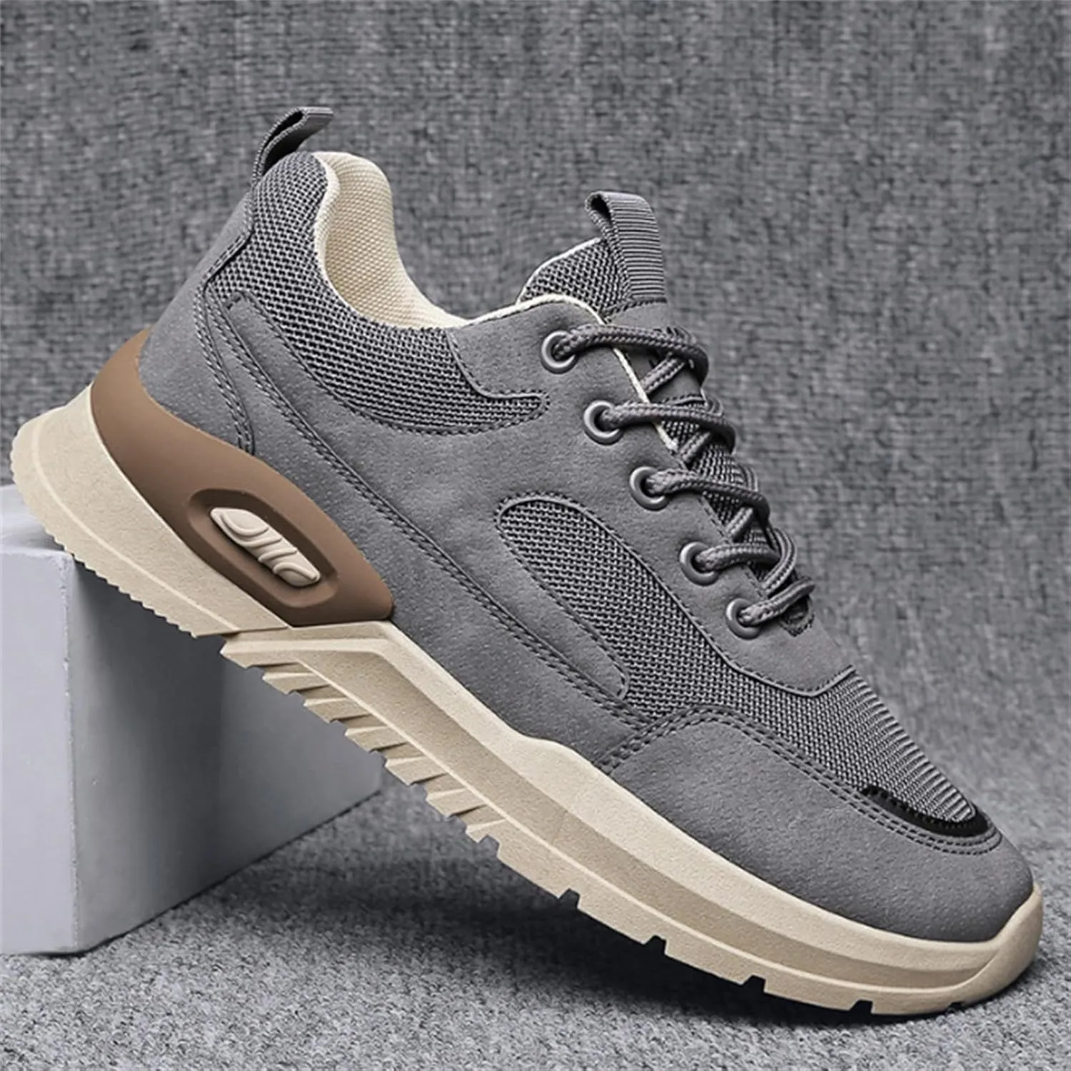Men Low Top Breathable Running PU Casual Sneaker Sport Shoes Light Weight Mens Shoes